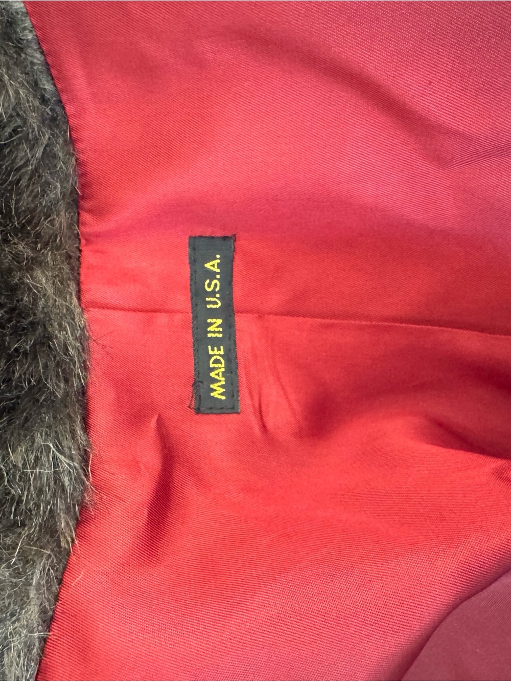 Vintage USA Made Brown Faux Fur Coat XL Long Modacrylic Mobwife - Picture 10 of 13